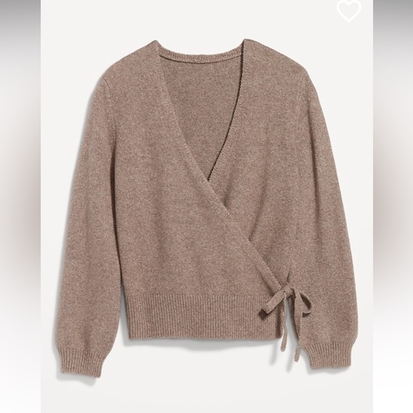 NWT Old Navy So Soft Tie Waist Sweater, Size M Tall, Sedimentary - Picture 4 of 8